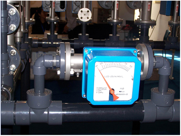 金屬管浮子流量計工作現場圖